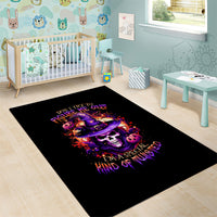 Witch Skull Area Rug Don't Try To Figure Me Out - Wonder Print Shop