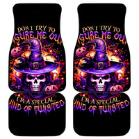 Witch Skull Car Mats Don't Try To Figure Me Out - Wonder Print Shop