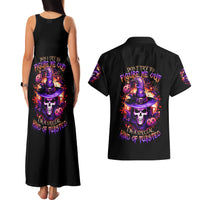 Witch Skull Couples Matching Tank Maxi Dress and Hawaiian Shirt Don't Try To Figure Me Out - Wonder Print Shop