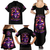 Witch Skull Family Matching Summer Maxi Dress and Hawaiian Shirt Don't Try To Figure Me Out - Wonder Print Shop