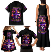 Witch Skull Family Matching Tank Maxi Dress and Hawaiian Shirt Don't Try To Figure Me Out - Wonder Print Shop