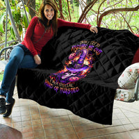 Witch Skull Quilt Don't Try To Figure Me Out - Wonder Print Shop