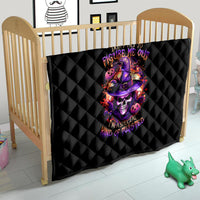 Witch Skull Quilt Don't Try To Figure Me Out - Wonder Print Shop