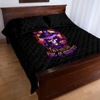 Witch Skull Quilt Bed Set Don't Try To Figure Me Out - Wonder Print Shop