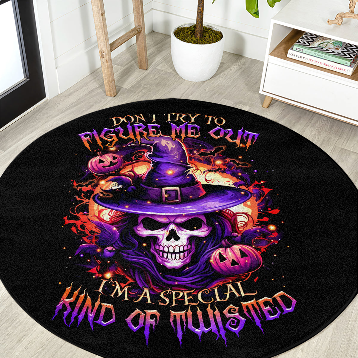 witch-skull-round-carpet-dont-try-to-figure-me-out