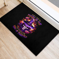 Witch Skull Rubber Doormat Don't Try To Figure Me Out - Wonder Print Shop