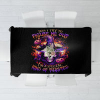 Witch Skull Tablecloth Don't Try To Figure Me Out - Wonder Print Shop