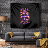 Witch Skull Tapestry Don't Try To Figure Me Out - Wonder Print Shop