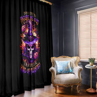 Witch Skull Window Curtain Don't Try To Figure Me Out - Wonder Print Shop
