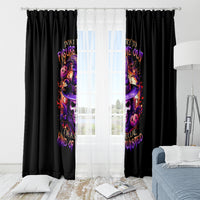 Witch Skull Window Curtain Don't Try To Figure Me Out - Wonder Print Shop