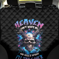 Wings Skull Back Car Seat Cover Heaven Don't Want Me Hell Afraid I Take Over - Wonder Print Shop