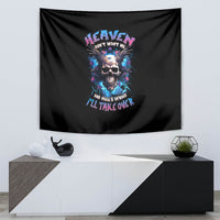 Wings Skull Tapestry Heaven Don't Want Me Hell Afraid I Take Over - Wonder Print Shop
