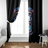 Wings Skull Window Curtain Heaven Don't Want Me Hell Afraid I Take Over - Wonder Print Shop