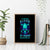 Flame Skull Canvas Wall Art I'm Never Alone My Demons With Me 24/7 - Wonder Print Shop