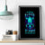 Flame Skull Canvas Wall Art I'm Never Alone My Demons With Me 24/7 - Wonder Print Shop