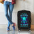 Flame Skull Luggage Cover I'm Never Alone My Demons With Me 24/7 - Wonder Print Shop
