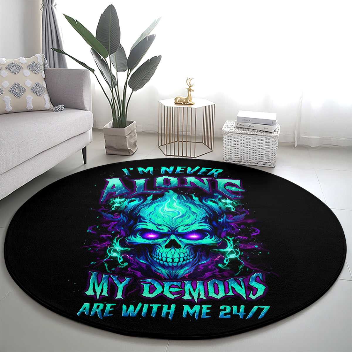 flame-skull-round-carpet-im-never-alone-my-demons-with-me-247