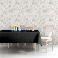 Flame Skull Tablecloth I'm Never Alone My Demons With Me 24/7 - Wonder Print Shop