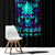 Flame Skull Window Curtain I'm Never Alone My Demons With Me 24/7 - Wonder Print Shop