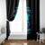 Flame Skull Window Curtain I'm Never Alone My Demons With Me 24/7 - Wonder Print Shop