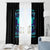 Flame Skull Window Curtain I'm Never Alone My Demons With Me 24/7 - Wonder Print Shop