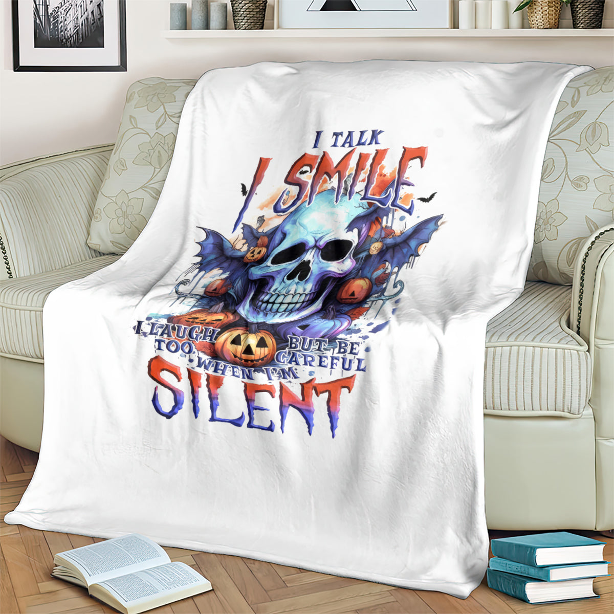bat-skull-blanket-i-talk-i-smile-but-be-carefull-when-i-silent
