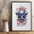 Bat Skull Canvas Wall Art I Talk I Smile But Be Carefull When I Silent - Wonder Print Shop