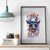 Bat Skull Canvas Wall Art I Talk I Smile But Be Carefull When I Silent - Wonder Print Shop