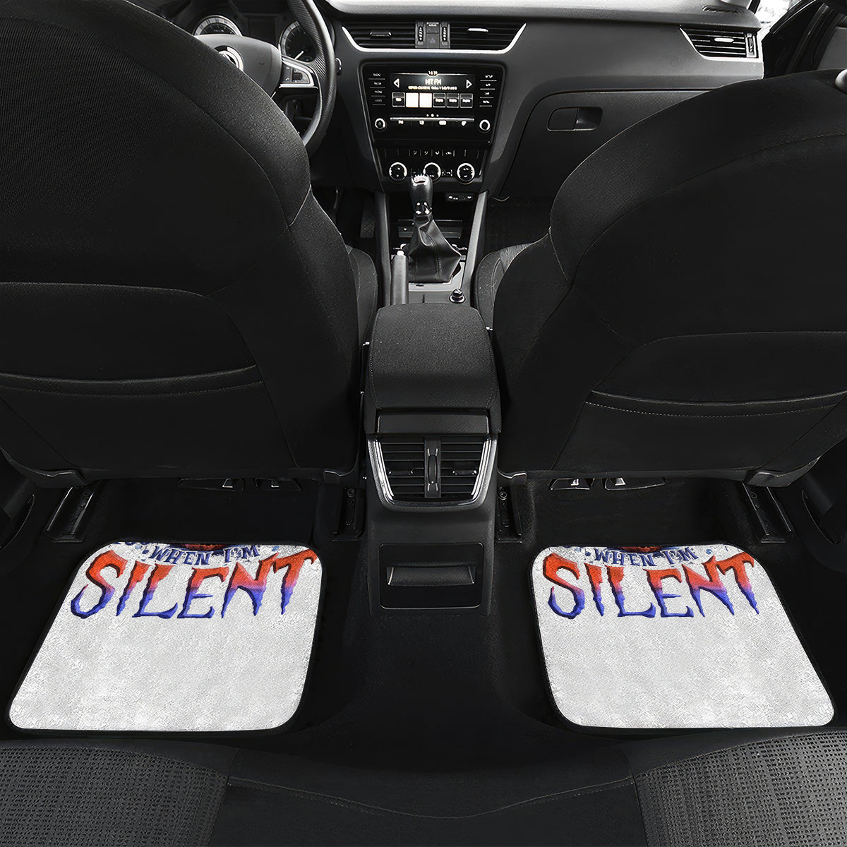 Bat Skull Car Mats I Talk I Smile But Be Carefull When I Silent - Wonder Print Shop