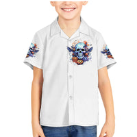 Bat Skull Family Matching Mermaid Dress and Hawaiian Shirt I Talk I Smile But Be Carefull When I Silent - Wonder Print Shop