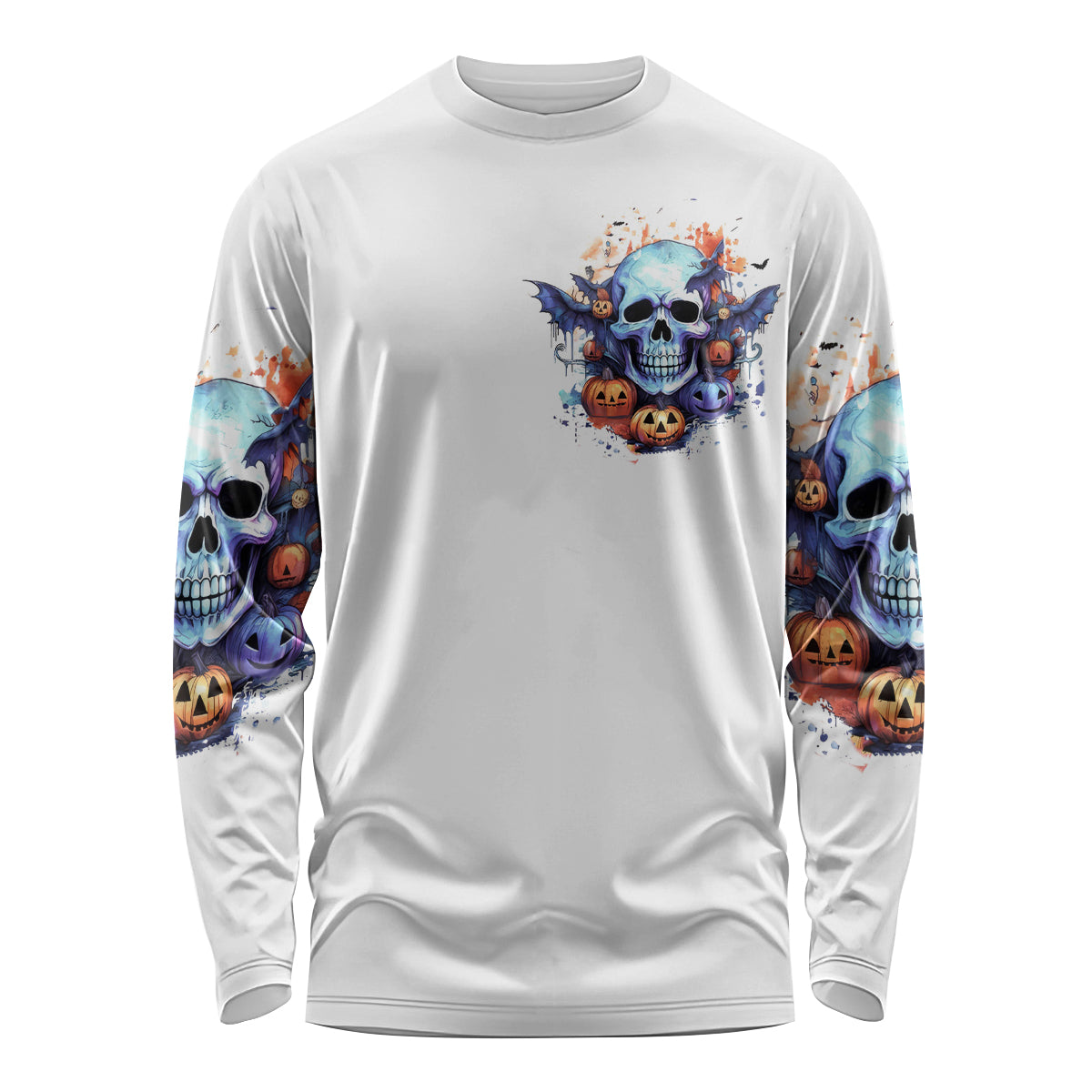Bat Skull Long Sleeve Shirt I Talk I Smile But Be Carefull When I Silent - Wonder Print Shop