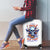 Bat Skull Luggage Cover I Talk I Smile But Be Carefull When I Silent - Wonder Print Shop