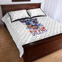 Bat Skull Quilt Bed Set I Talk I Smile But Be Carefull When I Silent - Wonder Print Shop