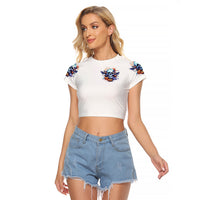 Bat Skull Raglan Cropped T Shirt I Talk I Smile But Be Carefull When I Silent - Wonder Print Shop