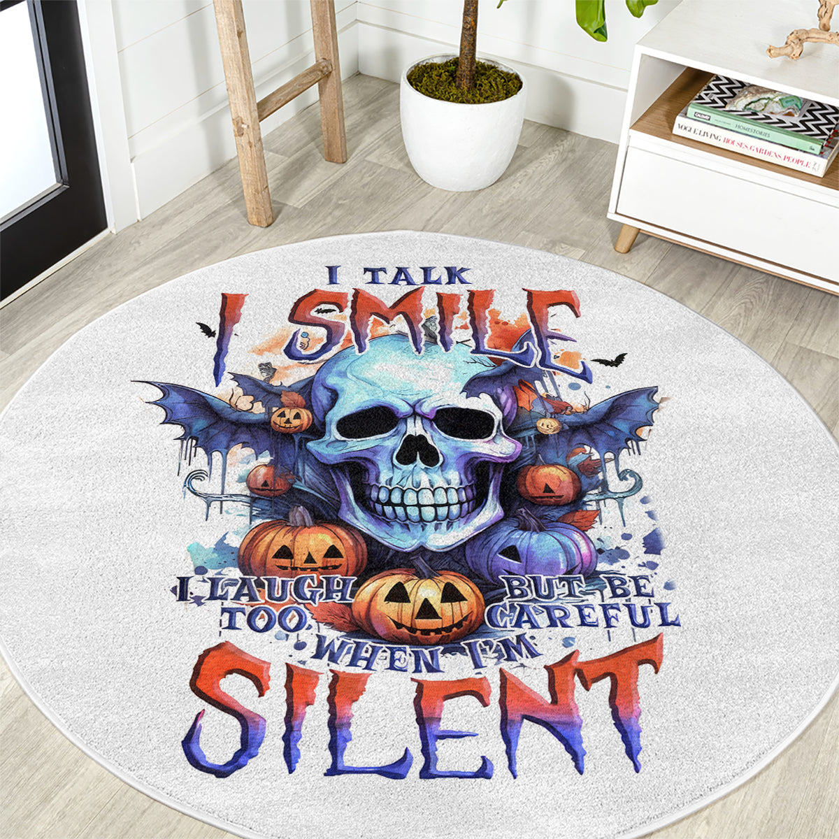 bat-skull-round-carpet-i-talk-i-smile-but-be-carefull-when-i-silent