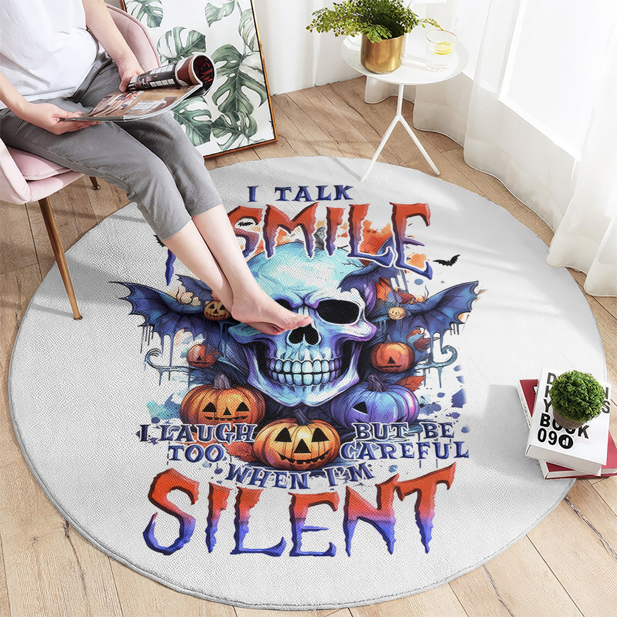 bat-skull-round-carpet-i-talk-i-smile-but-be-carefull-when-i-silent