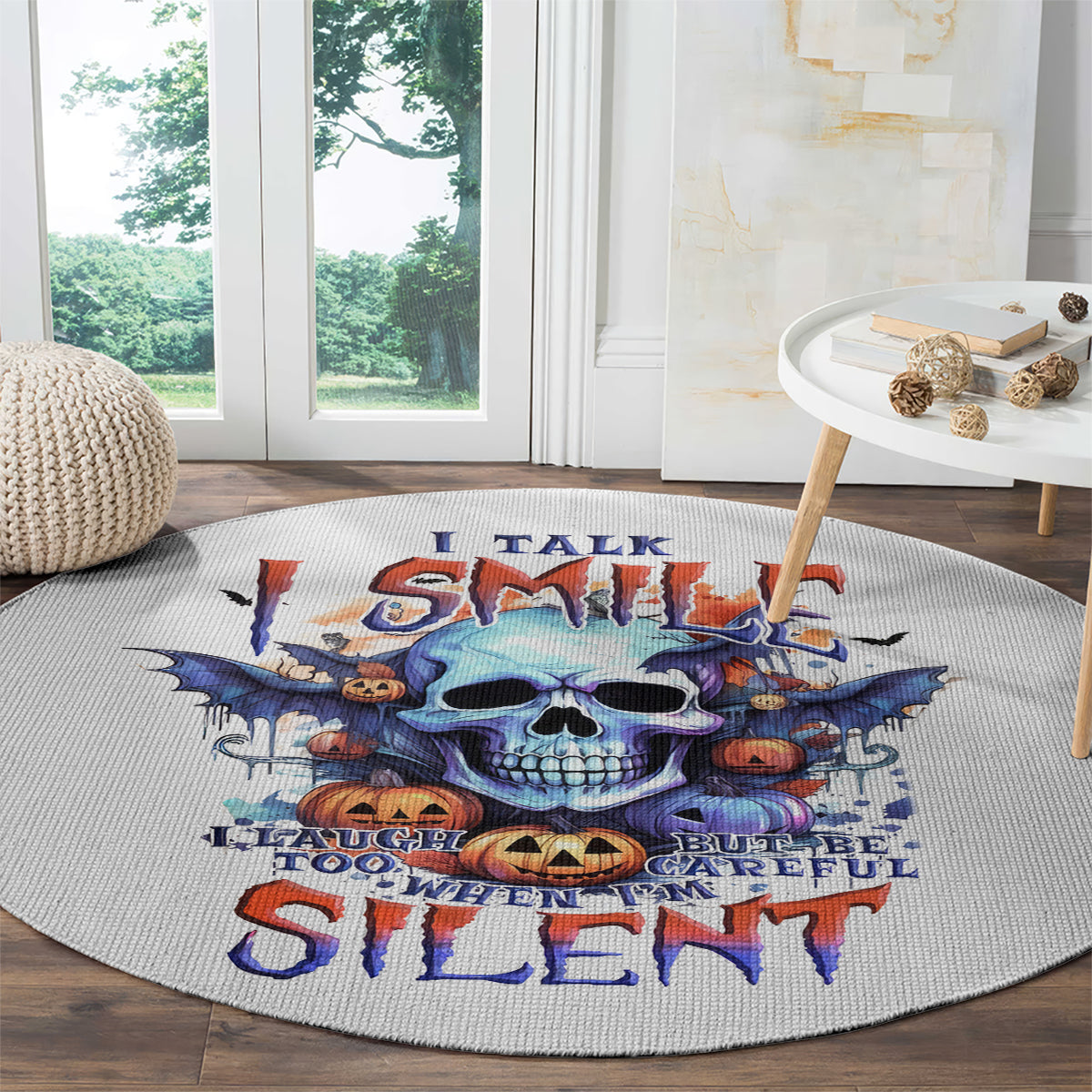 bat-skull-round-carpet-i-talk-i-smile-but-be-carefull-when-i-silent