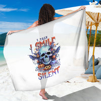 Bat Skull Sarong I Talk I Smile But Be Carefull When I Silent - Wonder Print Shop