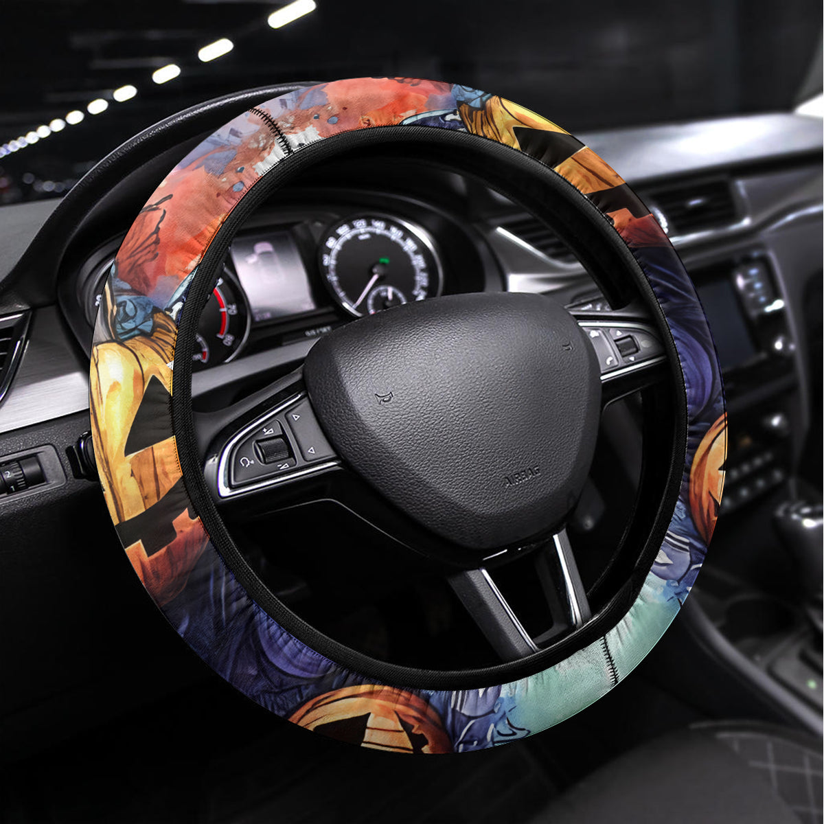 Bat Skull Steering Wheel Cover I Talk I Smile But Be Carefull When I Silent - Wonder Print Shop