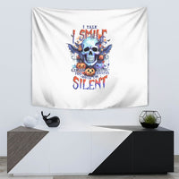 Bat Skull Tapestry I Talk I Smile But Be Carefull When I Silent - Wonder Print Shop