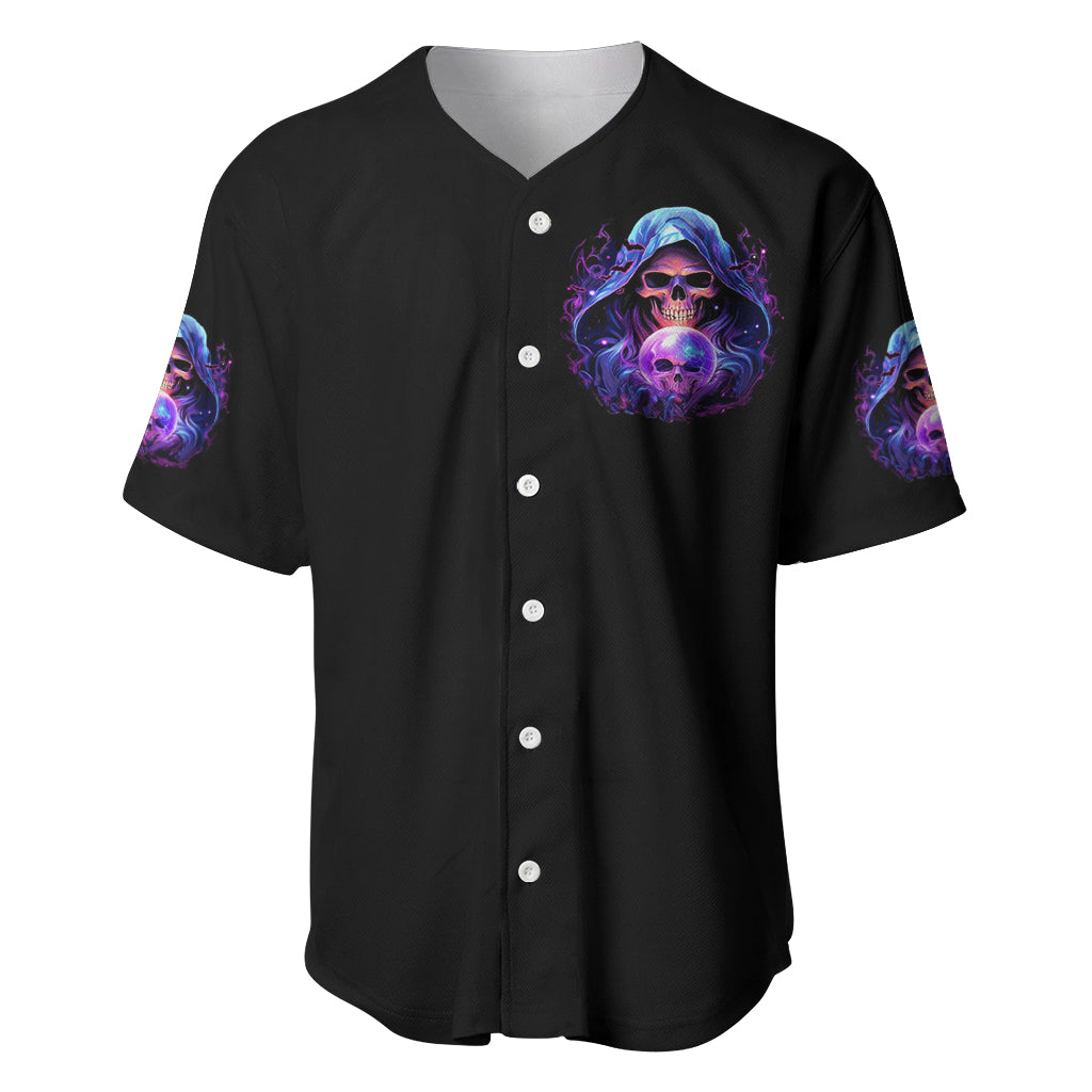 Witch Skull Baseball Jersey I'm A Grumpy Old Witch - Wonder Print Shop