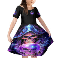 Witch Skull Family Matching Mermaid Dress and Hawaiian Shirt I'm A Grumpy Old Witch - Wonder Print Shop