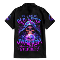 Witch Skull Family Matching Mermaid Dress and Hawaiian Shirt I'm A Grumpy Old Witch - Wonder Print Shop