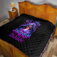 Witch Skull Quilt I'm A Grumpy Old Witch - Wonder Print Shop