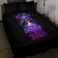 Witch Skull Quilt Bed Set I'm A Grumpy Old Witch - Wonder Print Shop
