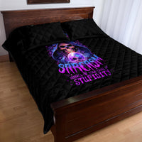 Witch Skull Quilt Bed Set I'm A Grumpy Old Witch - Wonder Print Shop