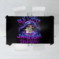 Witch Skull Tablecloth I'm A Grumpy Old Witch - Wonder Print Shop