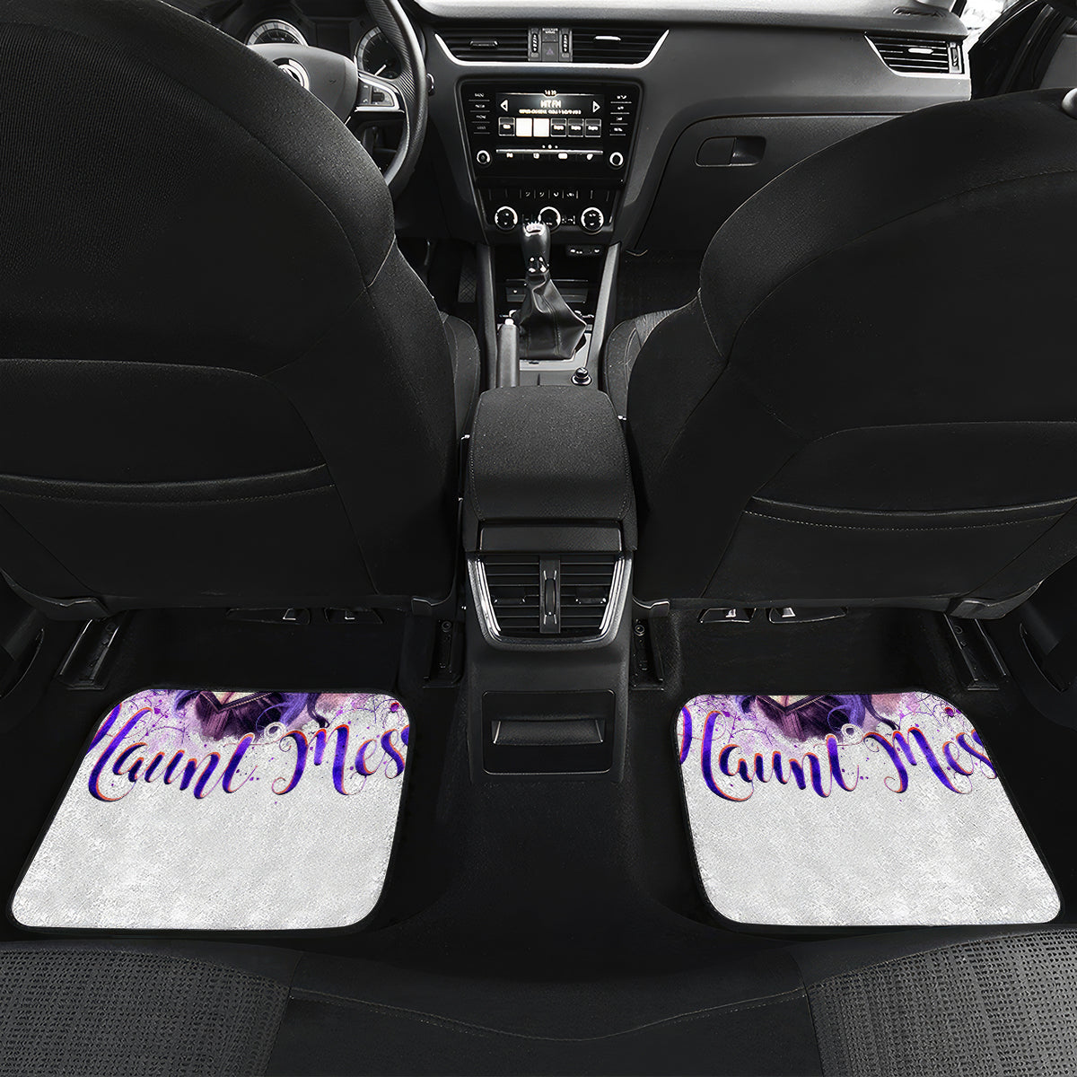 Witch Skull Car Mats I'm A Haunt Mess - Wonder Print Shop