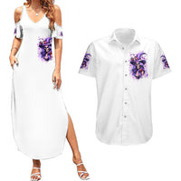 Witch Skull Couples Matching Summer Maxi Dress and Hawaiian Shirt I'm A Haunt Mess - Wonder Print Shop