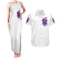 Witch Skull Couples Matching Tank Maxi Dress and Hawaiian Shirt I'm A Haunt Mess - Wonder Print Shop